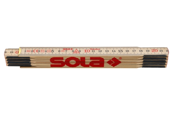 SOLA H 2/10 Holz-Meterstab, Nordische Glasbirke – beidseitig vollfarbig bedruckt mit Ihrem Logo, A-Nr.: SO-53010130 - 02