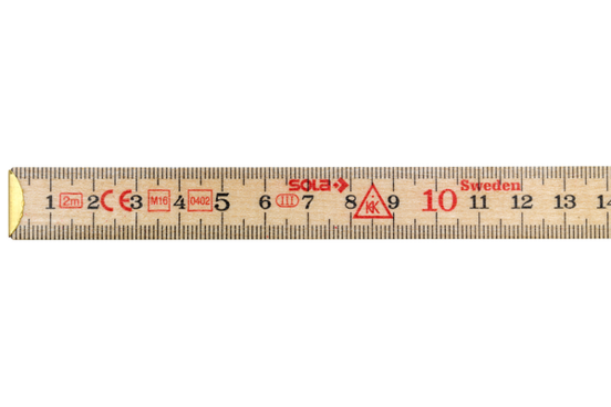 SOLA H 2/10 Holz-Meterstab, Nordische Glasbirke – beidseitig vollfarbig bedruckt mit Ihrem Logo, A-Nr.: SO-53010130 - 05