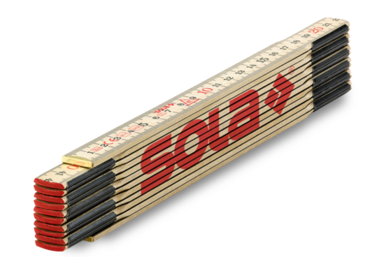 SOLA H 2.4/12 Holz-Meterstab, Nordische Glasbirke – beidseitig vollfarbig bedruckt mit Ihrem Logo, A-Nr.: SO-53010820 - 01