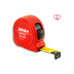 SOLA Compact CO3-Rollmeter – Etikett vollfarbig bedruckt mit Ihrem Logo, A-Nr.: SO-50500201 - 01