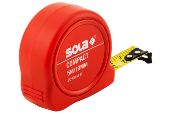 SOLA Compact CO3-Rollmeter – Etikett vollfarbig bedruckt mit Ihrem Logo, A-Nr.: SO-50500201 - 02