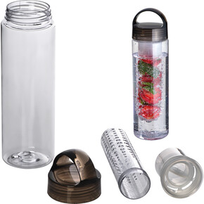 Infusertrinkflasche Toulon,anthrazit, A-Nr.: 000877 - 01 Infusertrinkflasche Toulon,anthrazit, A-Nr.: 000877 - 01