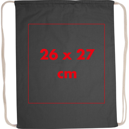 Baumwollgymbag Budapest,schwarz, A-Nr.: 002403 - 03