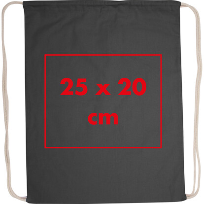 Baumwollgymbag Budapest,schwarz, A-Nr.: 002403 - 04