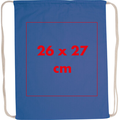 Baumwollgymbag Budapest,blau, A-Nr.: 002404 - 03