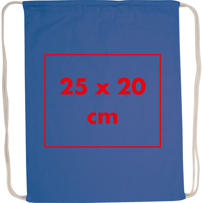 Baumwollgymbag Budapest,blau, A-Nr.: 002404 - 04
