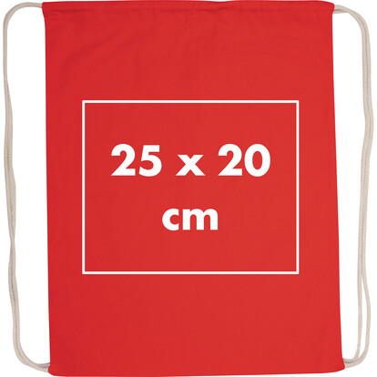 Baumwollgymbag Budapest,rot, A-Nr.: 002405 - 04