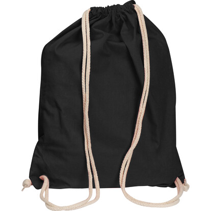 Baumwollgymbag Carlsbad,schwarz, A-Nr.: 002603 - 01