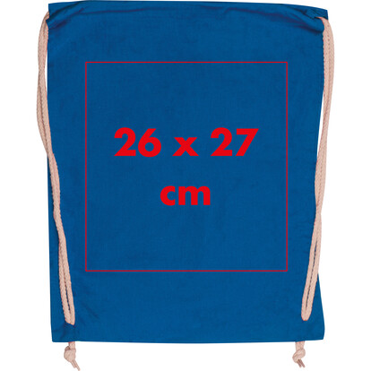 Baumwollgymbag Carlsbad,blau, A-Nr.: 002604 - 03