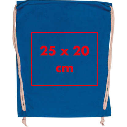 Baumwollgymbag Carlsbad,blau, A-Nr.: 002604 - 04