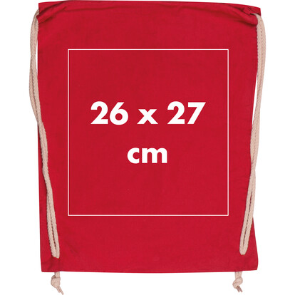 Baumwollgymbag Carlsbad,rot, A-Nr.: 002605 - 03
