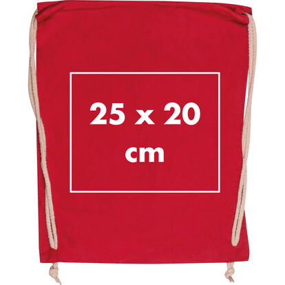 Baumwollgymbag Carlsbad,rot, A-Nr.: 002605 - 04