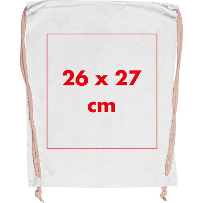 Baumwollgymbag Carlsbad,weiss, A-Nr.: 002606 - 03