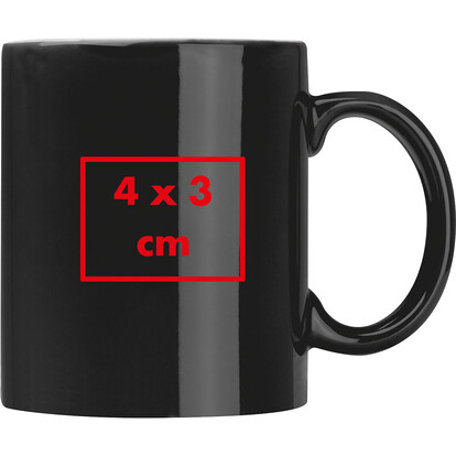 Keramiktasse Lissabon,schwarz, A-Nr.: 009503 - 02