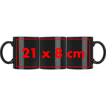 Keramiktasse Lissabon,schwarz, A-Nr.: 009503 - 03