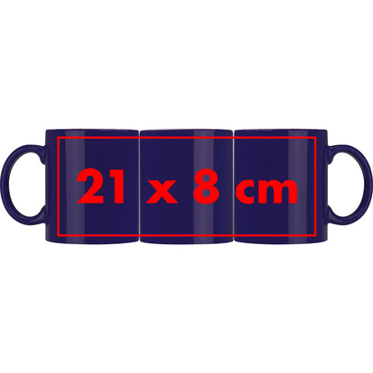 Keramiktasse Lissabon,blau, A-Nr.: 009504 - 03