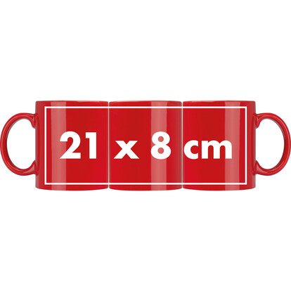 Keramiktasse Lissabon,rot, A-Nr.: 009505 - 03
