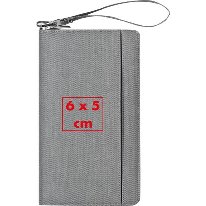 Reisemappe mit Powerbank Almeria,grau, A-Nr.: 012207 - 04