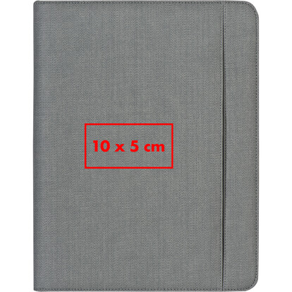 Schreibmappe mit Powerbank Elda,grau, A-Nr.: 012307 - 05