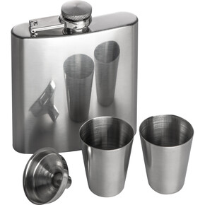 Flachmannset Sandviken,grau, A-Nr.: 016807 - 01 Flachmannset Sandviken,grau, A-Nr.: 016807 - 01