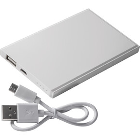 Powerbank Pineville,weiss, A-Nr.: 034606 - 01 Powerbank Pineville,weiss, A-Nr.: 034606 - 01