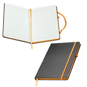 A5 Notizbuch Cuxhaven,orange, A-Nr.: 037910 - 01 A5 Notizbuch Cuxhaven,orange, A-Nr.: 037910 - 01