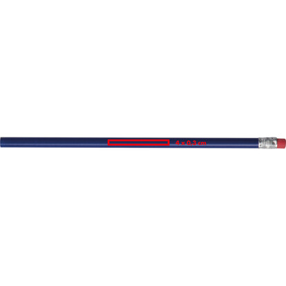 Bleistift mit Radiergummi Hickory,blau, A-Nr.: 039304 - 02