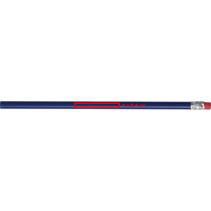 Bleistift mit Radiergummi Hickory,blau, A-Nr.: 039304 - 03