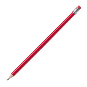 Bleistift mit Radiergummi Hickory,rot, A-Nr.: 039305 - 01 Bleistift mit Radiergummi Hickory,rot, A-Nr.: 039305 - 01