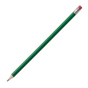Bleistift mit Radiergummi Hickory,grün, A-Nr.: 039309 - 01 Bleistift mit Radiergummi Hickory,grün, A-Nr.: 039309 - 01