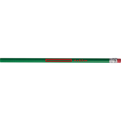 Bleistift mit Radiergummi Hickory,grün, A-Nr.: 039309 - 02