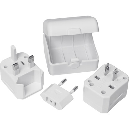 Reiseadapter Peru,weiss, A-Nr.: 039406 - 01