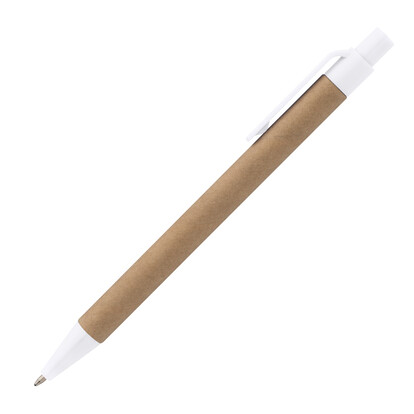 Papp Kugelschreiber Bristol,weiss, A-Nr.: 039706 - 02
