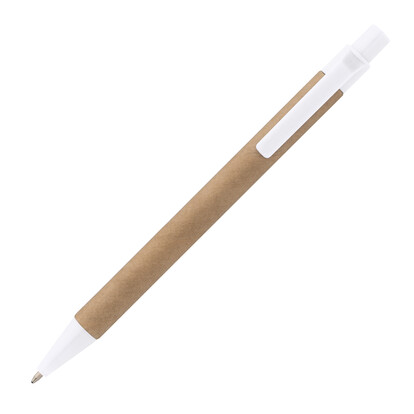 Papp Kugelschreiber Bristol,weiss, A-Nr.: 039706 - 03