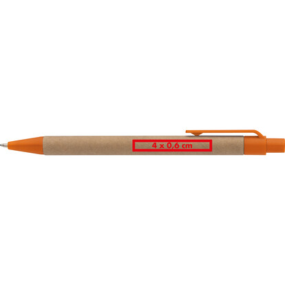 Papp Kugelschreiber Bristol,orange, A-Nr.: 039710 - 04