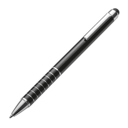 Metall Kugelschreiber mit Touch-Pen Luebo,schwarz, A-Nr.: 041803 - 01