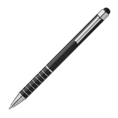 Metall Kugelschreiber mit Touch-Pen Luebo,schwarz, A-Nr.: 041803 - 03