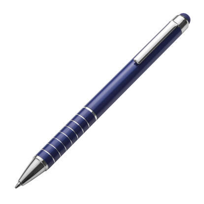 Metall Kugelschreiber mit Touch-Pen Luebo,blau, A-Nr.: 041804 - 01
