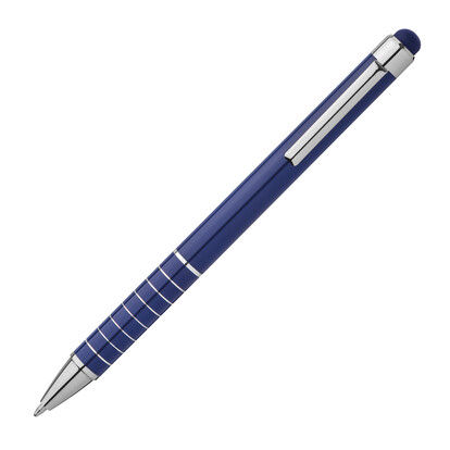 Metall Kugelschreiber mit Touch-Pen Luebo,blau, A-Nr.: 041804 - 03