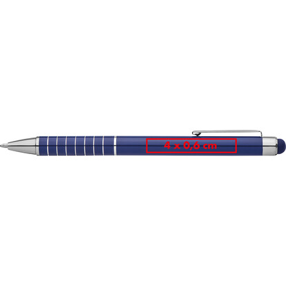 Metall Kugelschreiber mit Touch-Pen Luebo,blau, A-Nr.: 041804 - 04