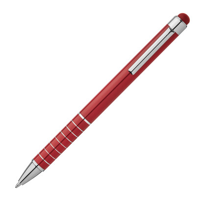 Metall Kugelschreiber mit Touch-Pen Luebo,rot, A-Nr.: 041805 - 03