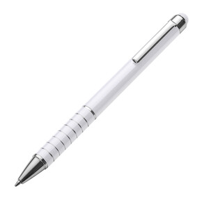 Metall Kugelschreiber mit Touch-Pen Luebo,weiss, A-Nr.: 041806 - 01 Metall Kugelschreiber mit Touch-Pen Luebo,weiss, A-Nr.: 041806 - 01