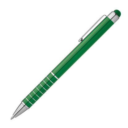 Metall Kugelschreiber mit Touch-Pen Luebo,grün, A-Nr.: 041809 - 02