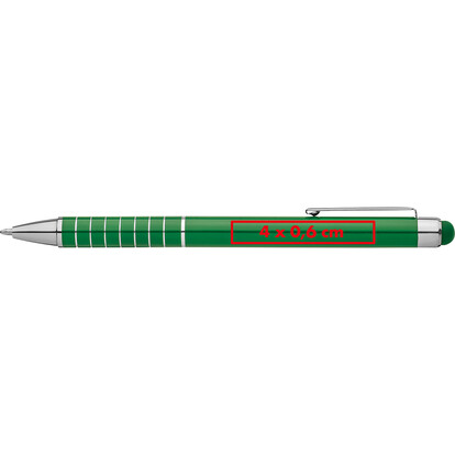 Metall Kugelschreiber mit Touch-Pen Luebo,grün, A-Nr.: 041809 - 04