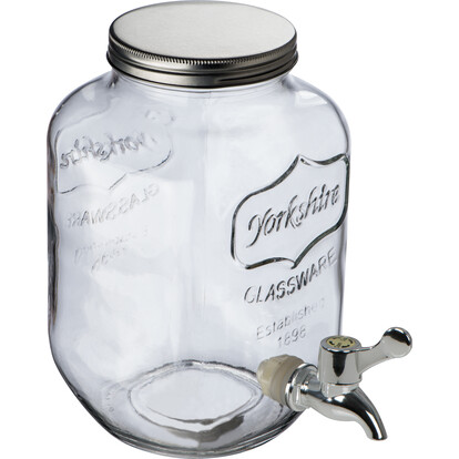 Set Getränkespender &amp; 4 Gläser Braga,transparent, A-Nr.: 044366 - 02