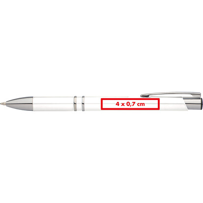 Kugelschreiber Baltimore,weiss, A-Nr.: 046106 - 04
