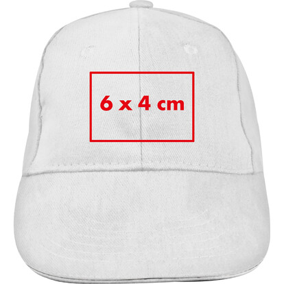 6 Panel Baseballcap San Francisco,weiss, A-Nr.: 046606 - 04