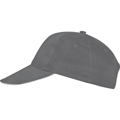 6 Panel Baseballcap San Francisco,grau, A-Nr.: 046607 - 02