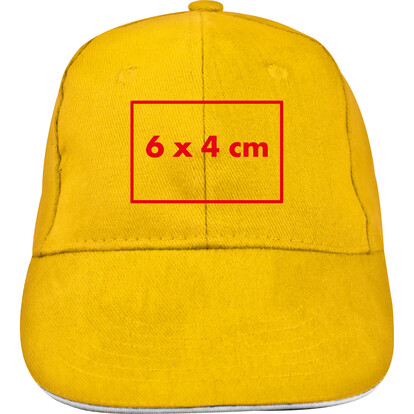 6 Panel Baseballcap San Francisco,gelb, A-Nr.: 046608 - 04