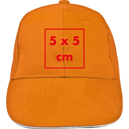 6 Panel Baseballcap San Francisco,orange, A-Nr.: 046610 - 05